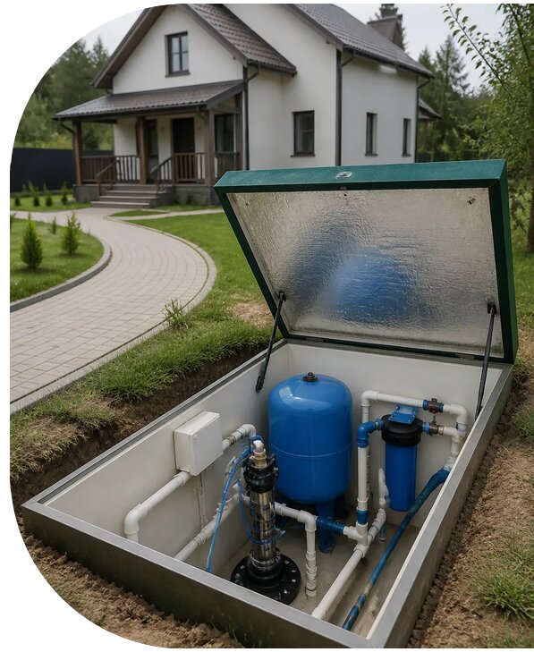 Автономное водоснабжение дома в Салехарде от 160560 р. | АПаруса-Слх